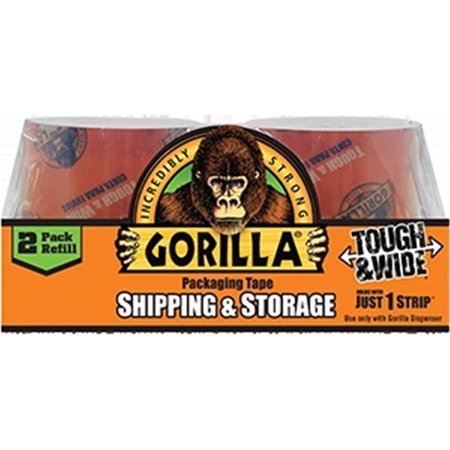 GORILLA GLUE 6030402 2.83 in. x 30 yards Clear Shipping Tape. Pack of 2, 2PK 052427603043